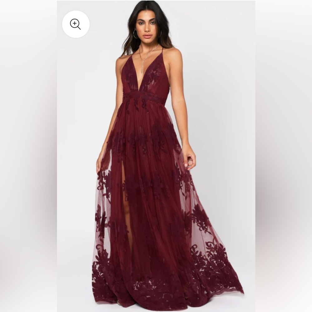 NWOT Luxxel Promenade Maxi Dress